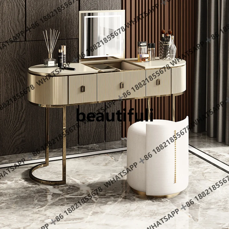 Modern minimalist light luxury high-end Italian dressing table modern minimalist flip makeup table bedroom
Modern minimalist light luxury high-end Italian dressing table modern minimalist flip makeup table bedroom