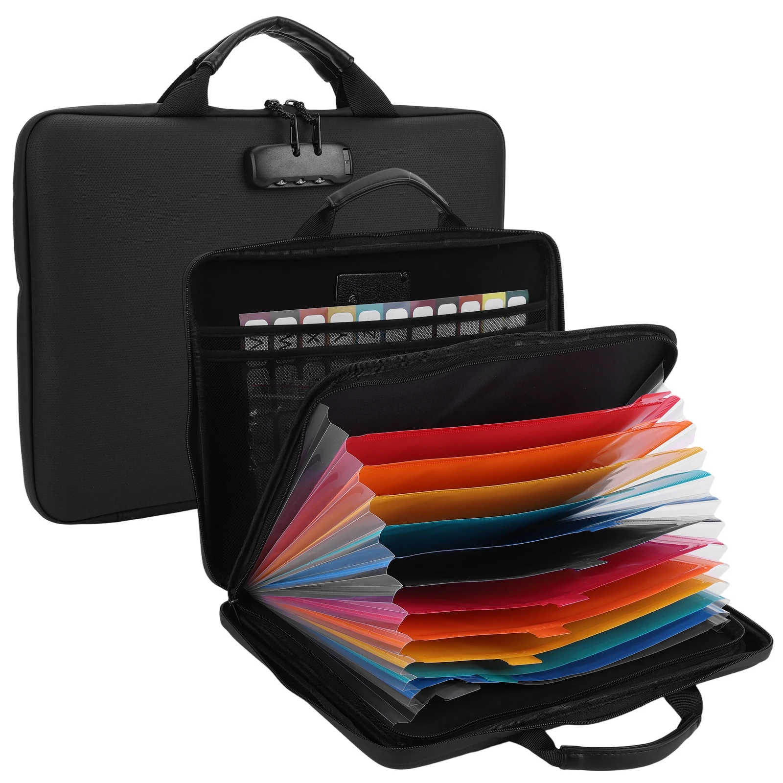 13 Accordion Pocket Fireproof Document Box with Lock Waterproof Briefcase Portable File Storage Case for Meeting File Storage
13 Accordion Pocket Fireproof Document Box with Lock Waterproof Briefcase Portable File Storage Case for Meeting File Storage