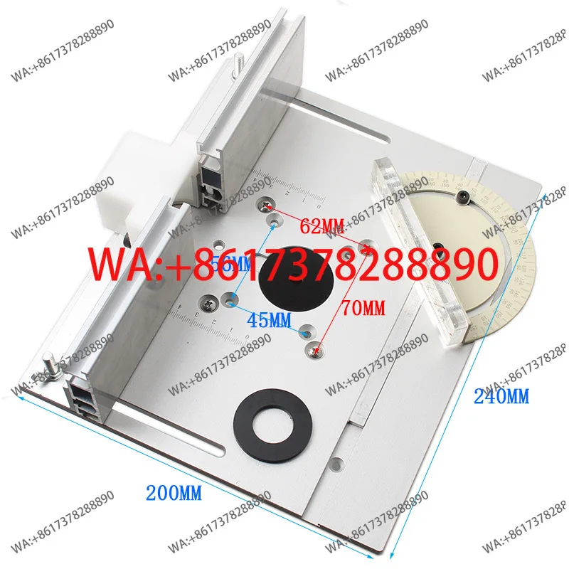 C8 Aluminum Router Table Insert Plate for Woodworking Table Saw Multifunctional Edging Machine