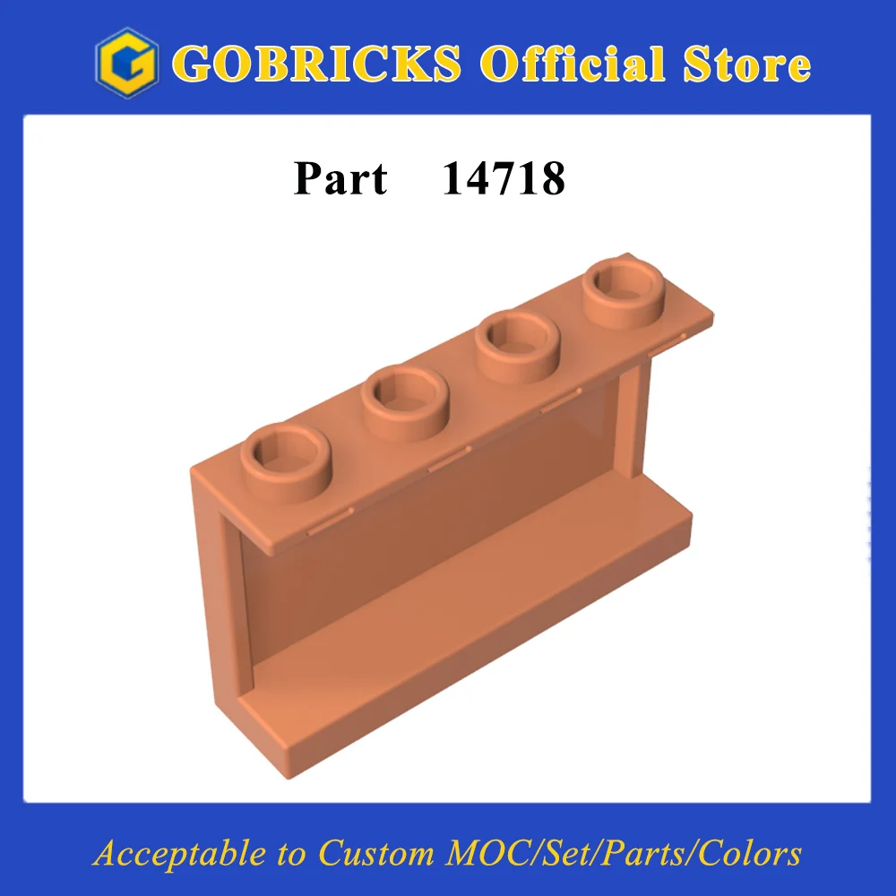 Gobricks 1 шт. Панель MOC 1 x 4 x 2 с боковыми опорами, кирпичи, совместимые с моделью 14718, детали строительных блоков, детская сборная игрушка
Gobricks 1 шт. Панель MOC 1 x 4 x 2 с боковыми опорами, кирпичи, совместимые с моделью 14718, детали строительных блоков, детская сборная игрушка
