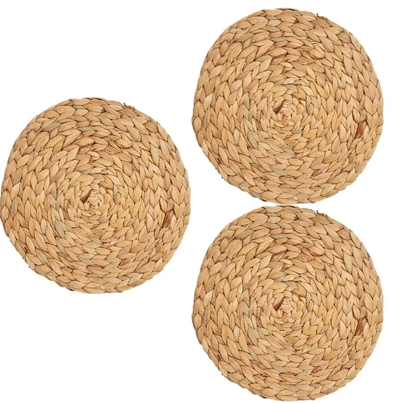 B08B-Heat Handmade Straw Weave No-Slip Mat Braided Round Placemats, 3-Pack Natural Design
B08B-Heat Handmade Straw Weave No-Slip Mat Braided Round Placemats, 3-Pack Natural Design