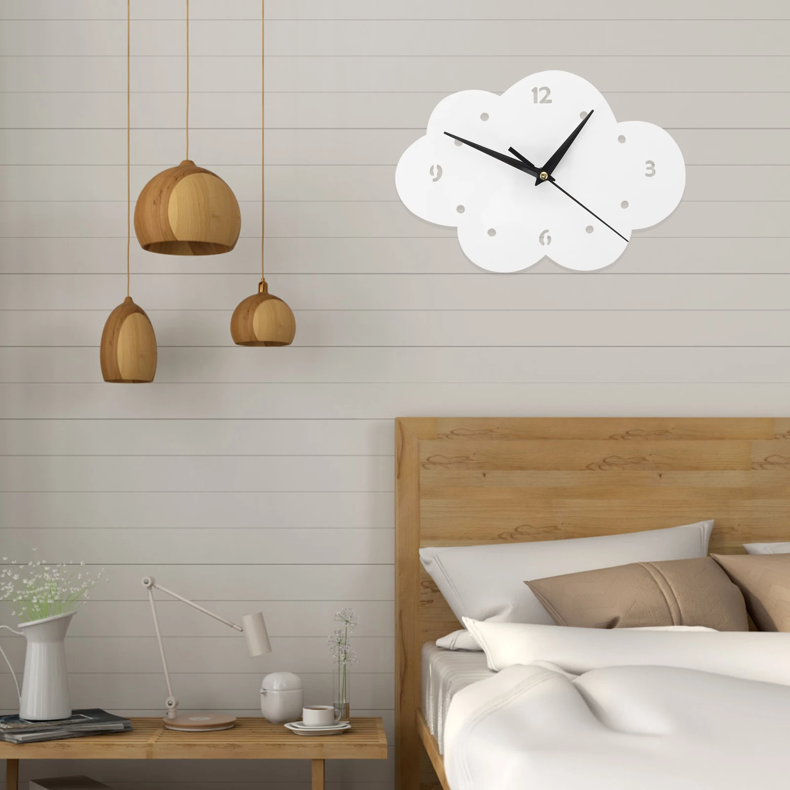Cloud Wall Clock Silent Cartoon Decor for Living Room Kids Bedroom Operated Decoration Pointer Frame
Cloud Wall Clock Silent Cartoon Decor for Living Room Kids Bedroom Operated Decoration Pointer Frame