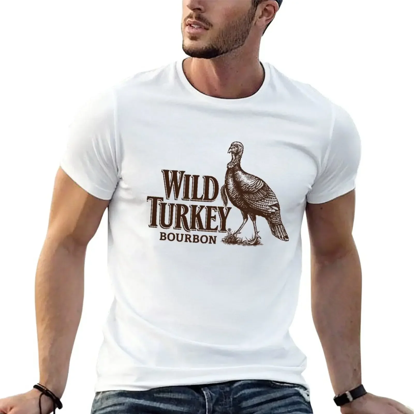 Классическая футболка Wild Turkey Bourbon, пустая забавная футболка большого размера, мужская дизайнерская одежда, новые топы и футболки с коротким рукавом
Классическая футболка Wild Turkey Bourbon, пустая забавная футболка большого размера, мужская дизайнерская одежда, новые топы и футболки с коротким рукавом