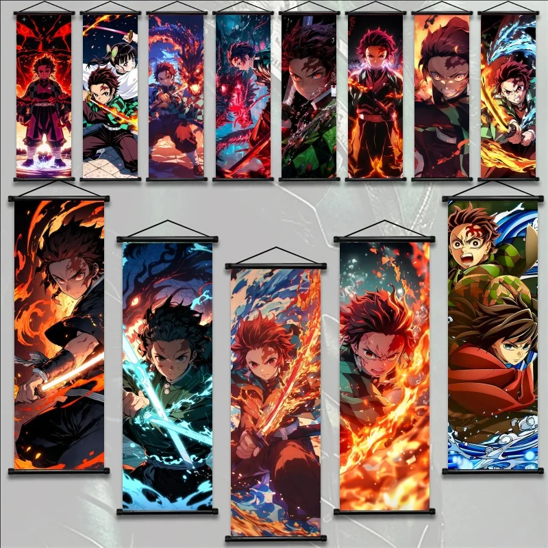 Demon Slayer Anime Fabric Wall Art Poster - Tanjiro Kamado Hanging Scroll for Bedroom Gaming Room Living Room Home Decor Gift
Demon Slayer Anime Fabric Wall Art Poster - Tanjiro Kamado Hanging Scroll for Bedroom Gaming Room Living Room Home Decor Gift