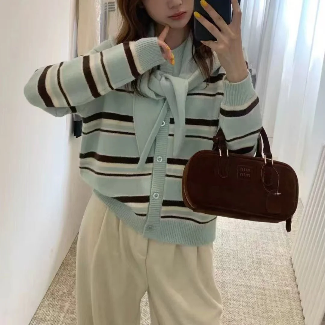 Women's Chic Retro Striped Color Blo round Ne Sweater Casual Sle plus Size Outerwear Top Faionable And Slimming
Women's Chic Retro Striped Color Blo round Ne Sweater Casual Sle plus Size Outerwear Top Faionable And Slimming