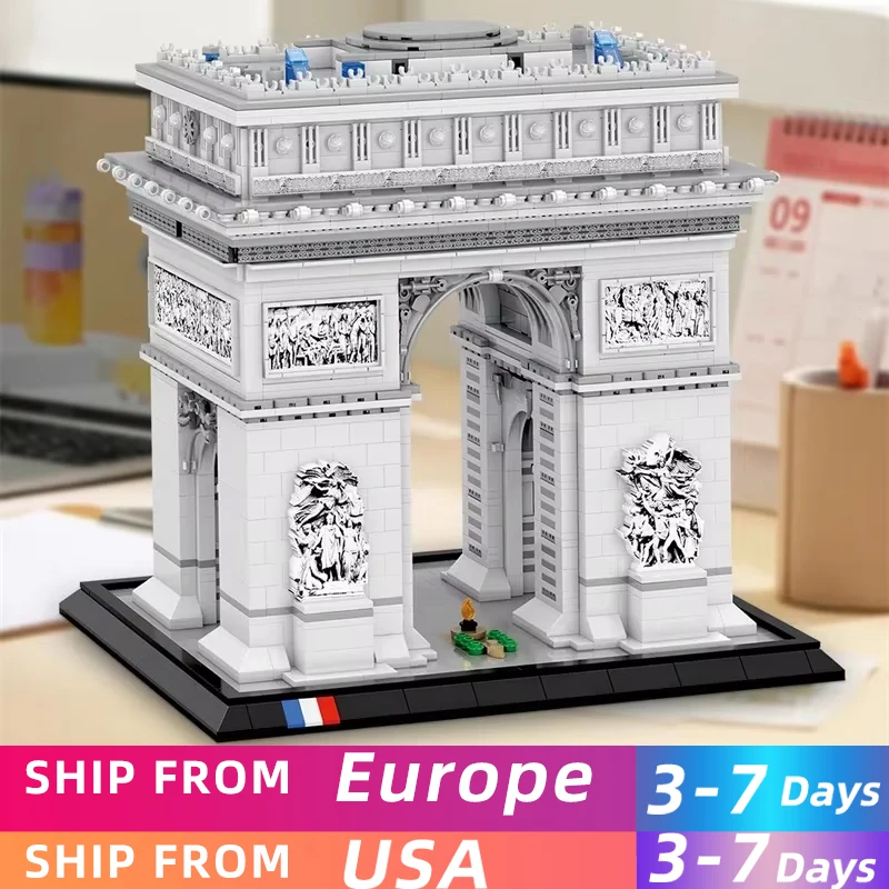 3718PCS Arc de Triomphe building blocks Famous Landmark Model Bricks Desktop Ornaments Kids Educational DIY Toys Holiday Gifts
3718PCS Arc de Triomphe building blocks Famous Landmark Model Bricks Desktop Ornaments Kids Educational DIY Toys Holiday Gifts
