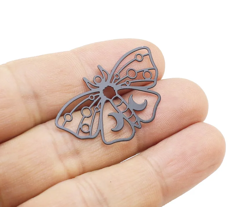 10pcs Black Moth Charm, Butterfly Earring Charms, Earring Findings, Raw Brass Findings, 37.8x21.7mm, Jewelry Supplies -RP322
10pcs Black Moth Charm, Butterfly Earring Charms, Earring Findings, Raw Brass Findings, 37.8x21.7mm, Jewelry Supplies -RP322