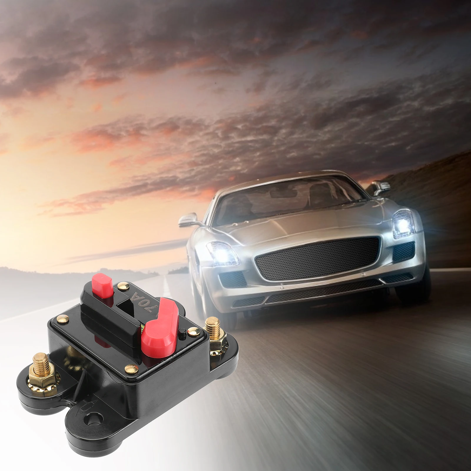 70 Amp Self-Recovery Circuit Breaker Resettable Manual Push Button Auto Car 12V DC System Protection 30A Inline Trolling Motor 
70 Amp Self-Recovery Circuit Breaker Resettable Manual Push Button Auto Car 12V DC System Protection 30A Inline Trolling Motor