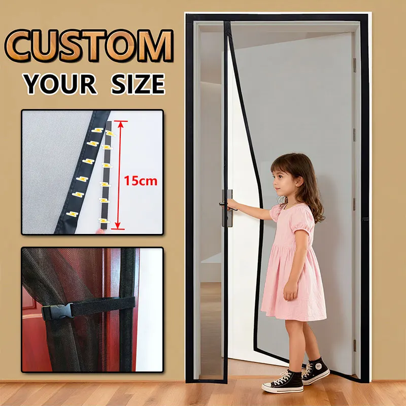 Magnetic Door Screen Mosquito Net Custom Size Black,White,Gray Insect Mesh Mosquito Invisible for Kitchen indoor living room
Magnetic Door Screen Mosquito Net Custom Size Black,White,Gray Insect Mesh Mosquito Invisible for Kitchen indoor living room
