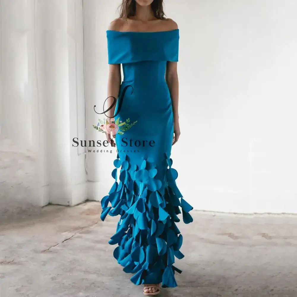 Customized Blue Off the Shoulder Ruffles Mermaid 2025 Slim Backless Crepe Ocassion Gown Floor-Length Evening Dress فستان سهرة نس
Customized Blue Off the Shoulder Ruffles Mermaid 2025 Slim Backless Crepe Ocassion Gown Floor-Length Evening Dress فستان سهرة نس