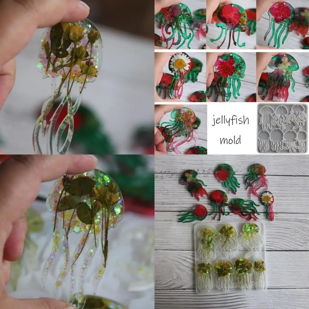 N2UE Jellyfish Silicone Mold Perfect For Resin Art And Distinctive Jewelry Crafting
N2UE Jellyfish Silicone Mold Perfect For Resin Art And Distinctive Jewelry Crafting