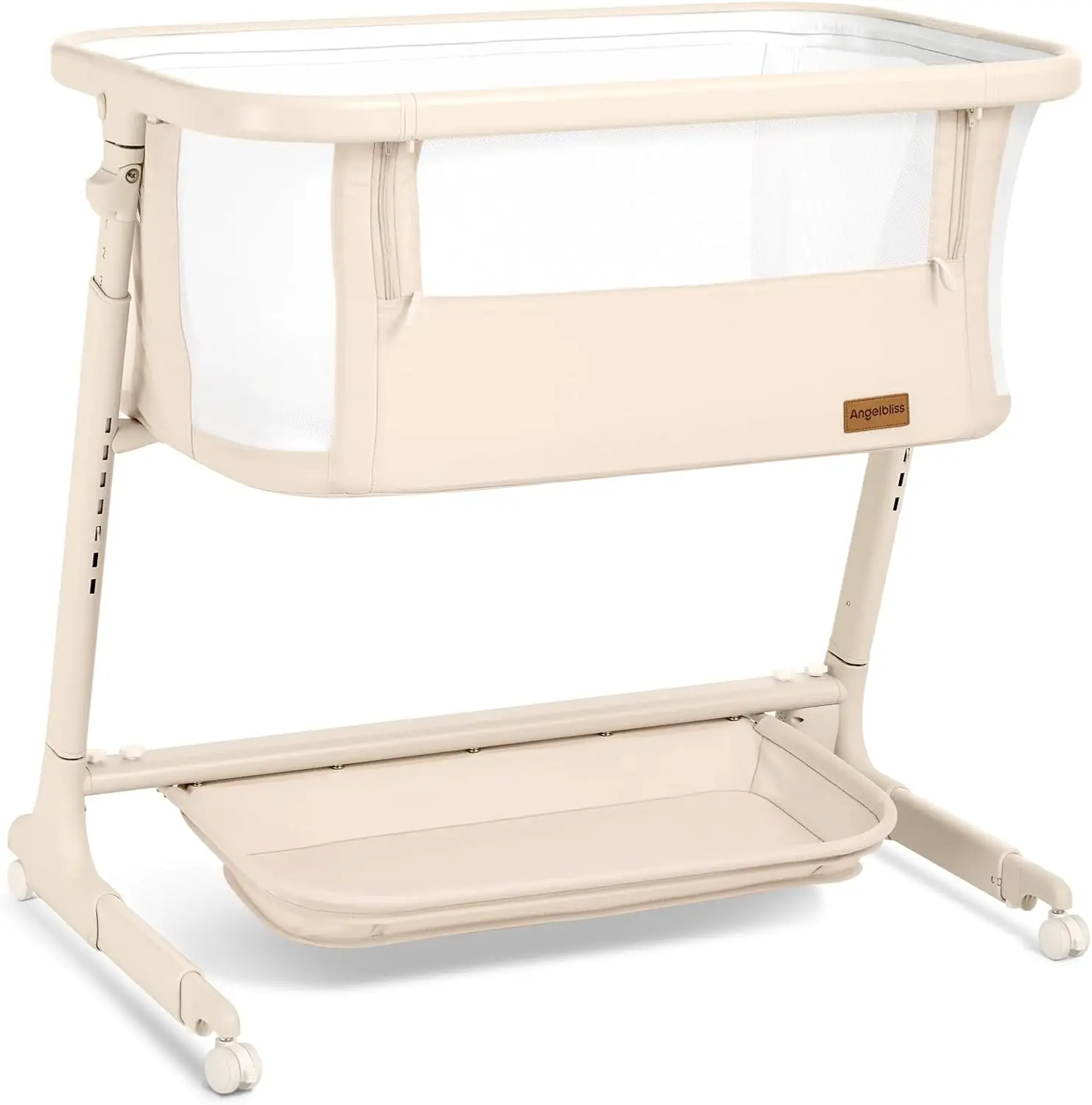 Electric Baby Bassinet Bedside Sleeper with Auto Rocking, Remote/Touch Control, 3 Timer Modes, 12 Sounds, 6 Heights, Storage
Electric Baby Bassinet Bedside Sleeper with Auto Rocking, Remote/Touch Control, 3 Timer Modes, 12 Sounds, 6 Heights, Storage