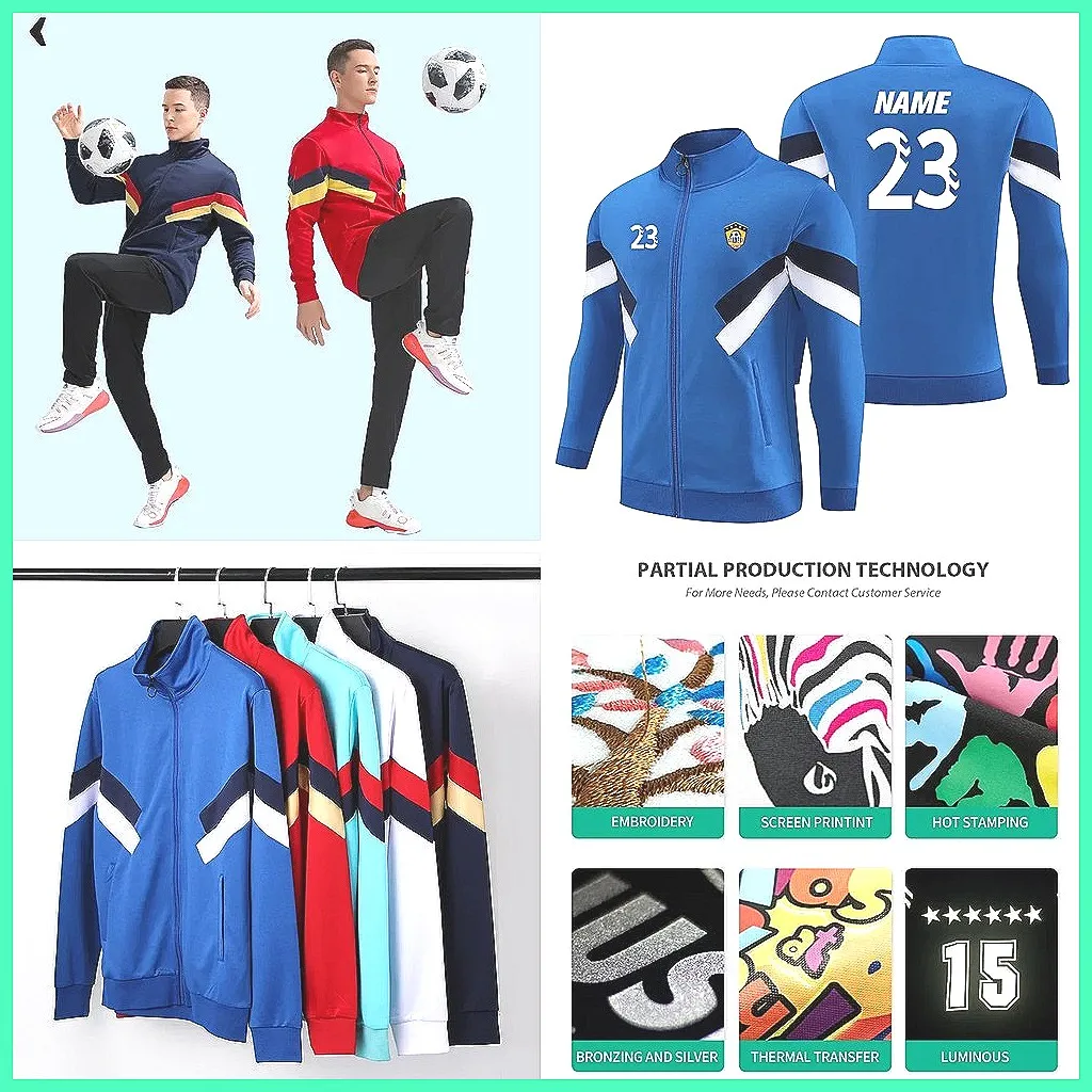 Wholesale price custom name factory sale Custom Soccer Shirt Custom Men's Winter Soccer Jacket Outdoor Football Tracksuit Training Uniforms Sportswear for Kids & Adults 8415 France Spain Argentina England Brazil Morocco Belgium Germany Colombia Senegal
Wholesale price custom name factory sale Custom Soccer Shirt Custom Men's Winter Soccer Jacket Outdoor Football Tracksuit Training Uniforms Sportswear for Kids & Adults 8415 France Spain Argentina England Brazil Morocco Belgium Germany Colombia Senegal