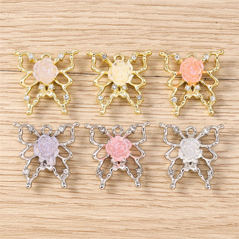 5pcs 20x21mm Cute Metal Hollow Butterfly Flower Charms Pendants for Jewelry Making Earrings Necklaces Bracelets DIY Crafts Gifts
5pcs 20x21mm Cute Metal Hollow Butterfly Flower Charms Pendants for Jewelry Making Earrings Necklaces Bracelets DIY Crafts Gifts