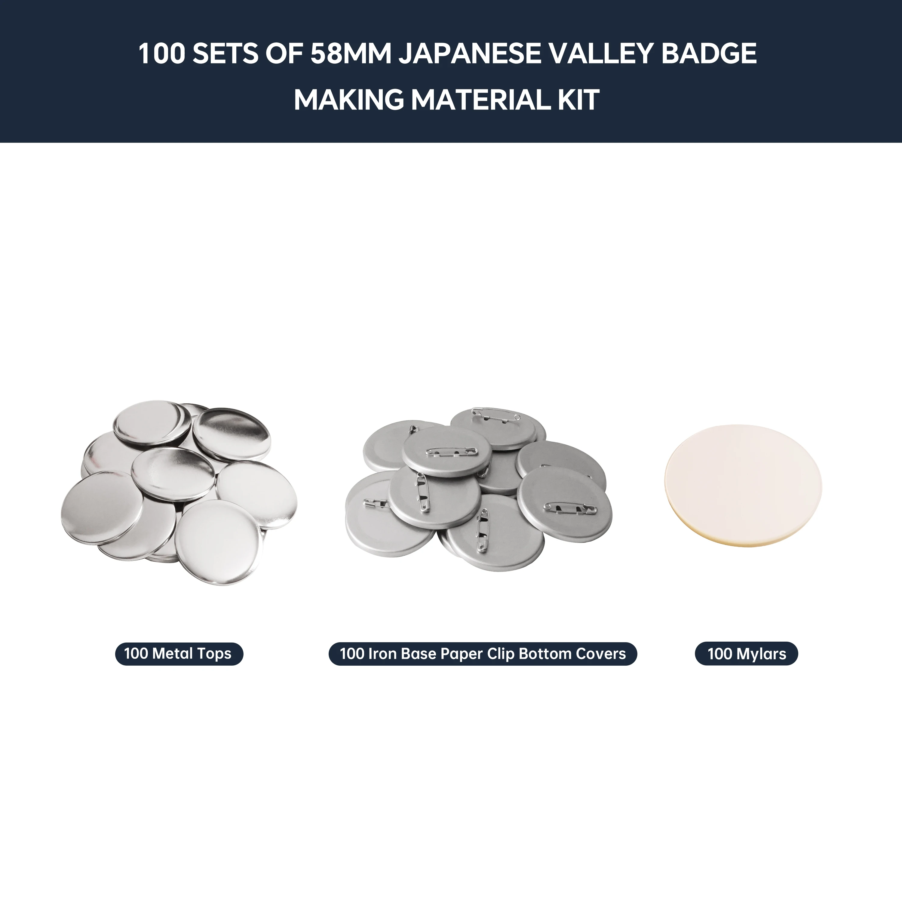 DIY Blank Badge Button Parts for Art Crafts Making Iron-Base Bad
DIY Blank Badge Button Parts for Art Crafts Making Iron-Base Bad