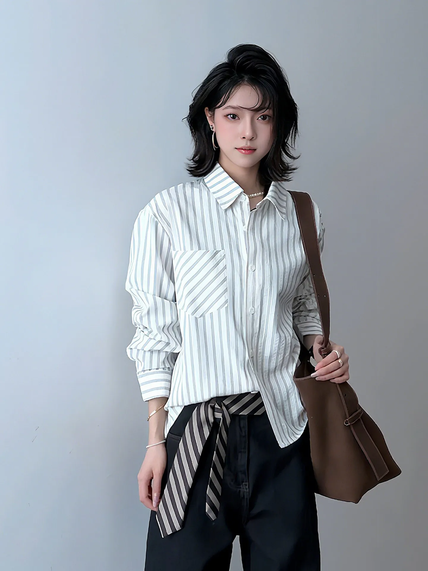 American Retro Striped Bubble Shirt Men's Long Sleeve Cleanfit High End Feelings Shoulder Line Casual Style Autumn Trendy Shirt
American Retro Striped Bubble Shirt Men's Long Sleeve Cleanfit High End Feelings Shoulder Line Casual Style Autumn Trendy Shirt