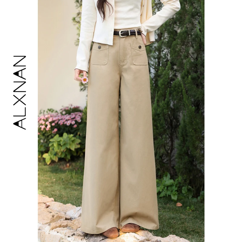 Женские широкие брюки ALXNAN цвета хаки, винтажные, с высокой талией, 100% хлопок, свободные, повседневные, офисные, весенние, прямые, длинные брюки L61328
Женские широкие брюки ALXNAN цвета хаки, винтажные, с высокой талией, 100% хлопок, свободные, повседневные, офисные, весенние, прямые, длинные брюки L61328