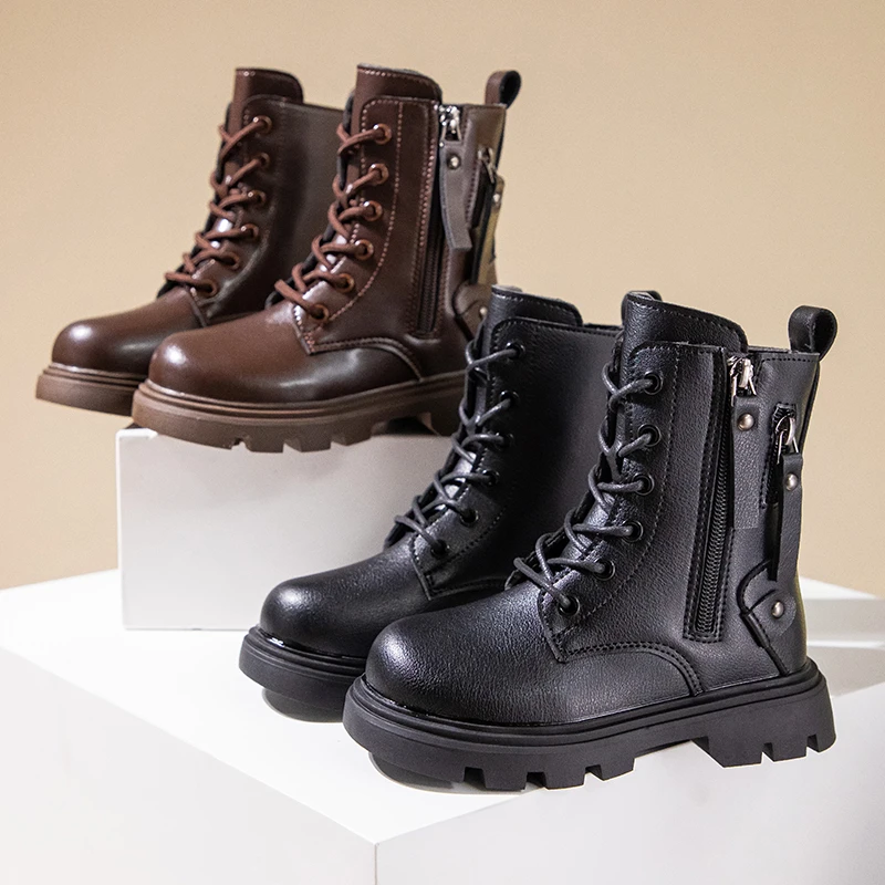 Children Shoes Soft Soled Childrens Fashion Ankle Boots Waterproof Anti Slip Kids Boots Trendy Girls Party Dresses Leather Shoes
Children Shoes Soft Soled Childrens Fashion Ankle Boots Waterproof Anti Slip Kids Boots Trendy Girls Party Dresses Leather Shoes