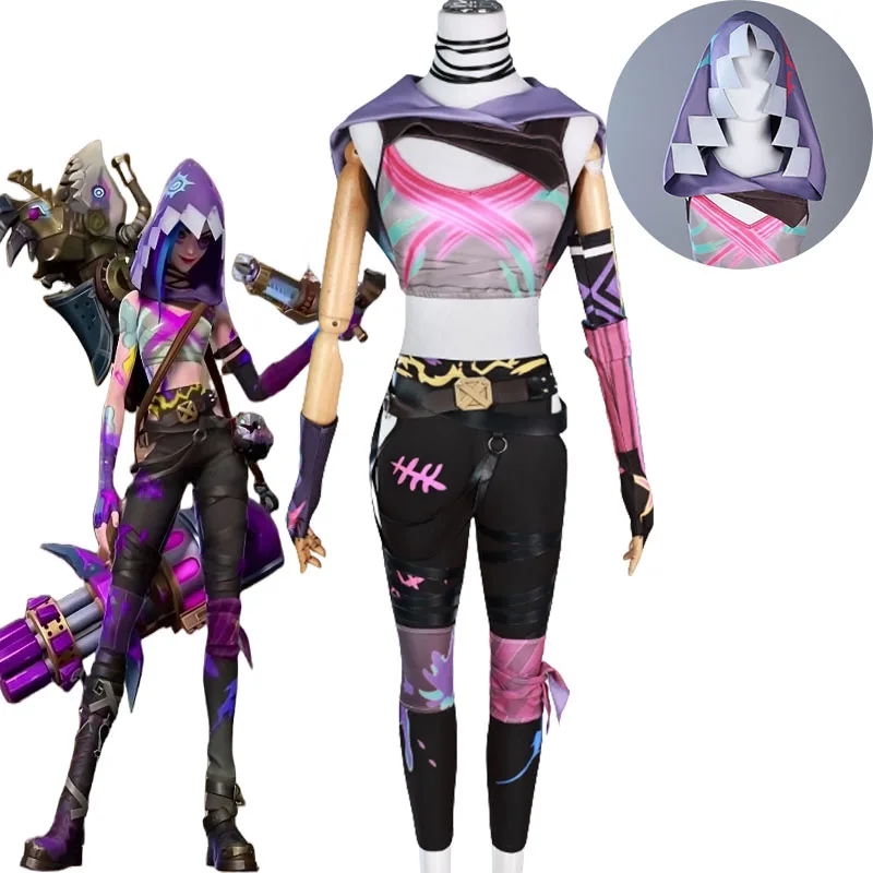 Arcane 2Jinx Cosplay Game LoL Fantasia Costume Wigs Cloak Finger Covers Gloves Props Set Cloth Powder Jinx Outfits Halloween
Arcane 2Jinx Cosplay Game LoL Fantasia Costume Wigs Cloak Finger Covers Gloves Props Set Cloth Powder Jinx Outfits Halloween