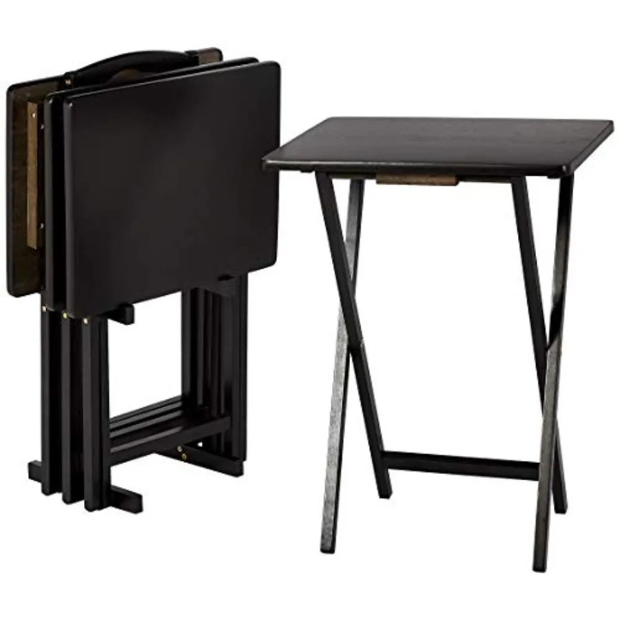Portable Foldable TV Tray Table with Storage Rack Space-Saving Design 15" x 19" x 26" 4-Pack
Portable Foldable TV Tray Table with Storage Rack Space-Saving Design 15" x 19" x 26" 4-Pack