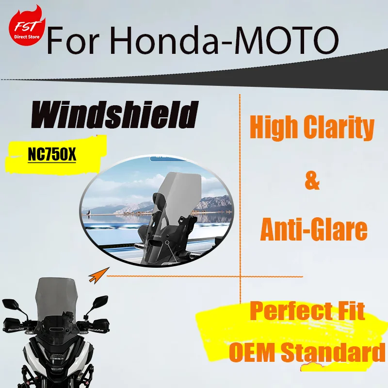 2025 NC750X Tall Windscreen, Wide Upgrade Wind Deflector for Honda Adventure Bike
2025 NC750X Tall Windscreen, Wide Upgrade Wind Deflector for Honda Adventure Bike