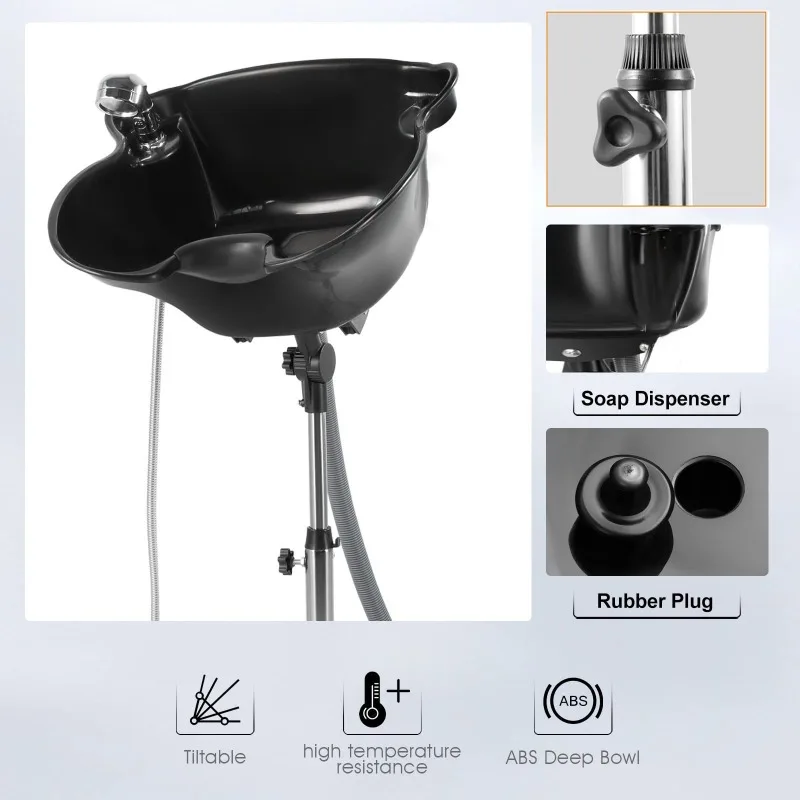 Movable vertical shampoo basin, beauty salon floor adjustment lift hair salon shampoo basin with shower rack
Movable vertical shampoo basin, beauty salon floor adjustment lift hair salon shampoo basin with shower rack