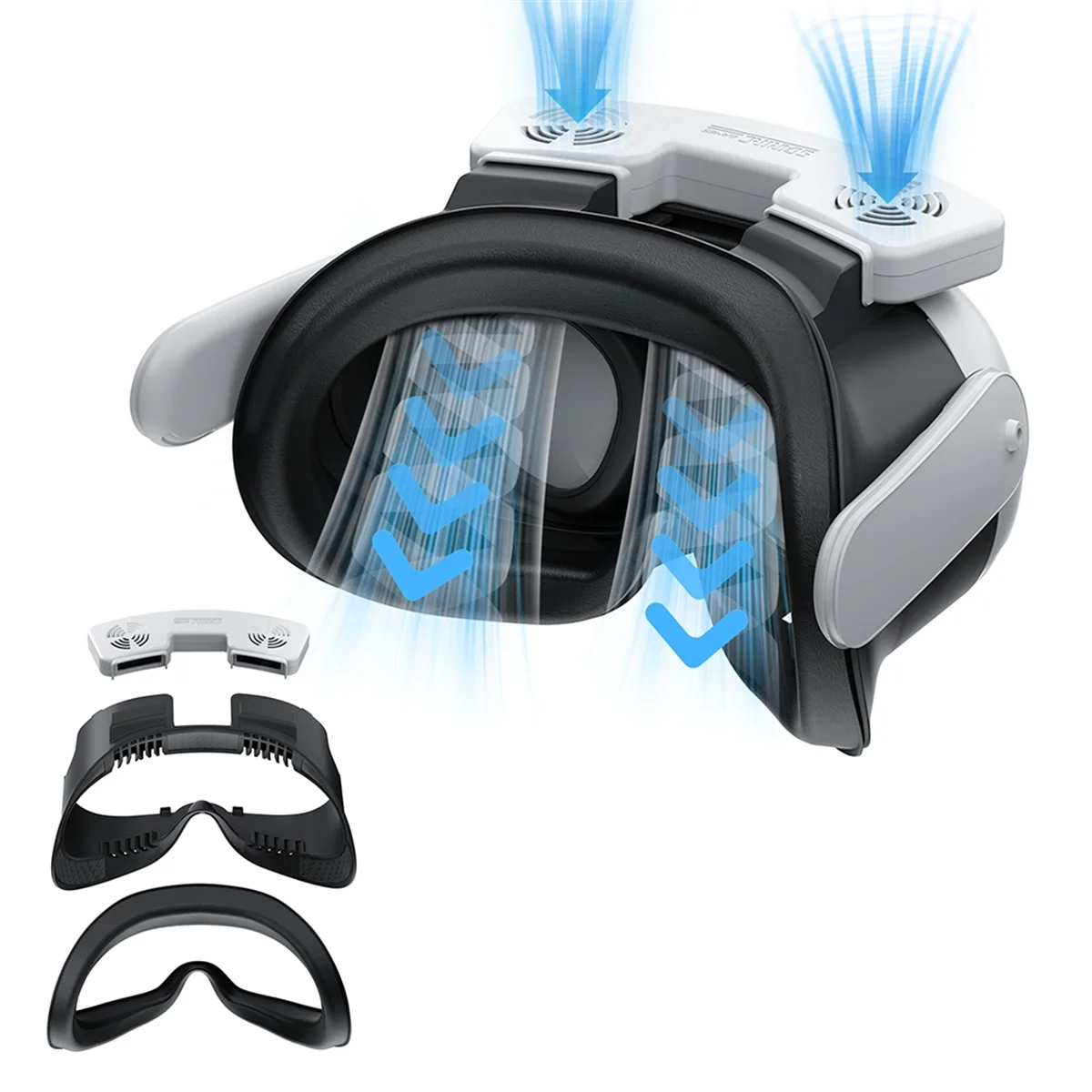 AU47-Cooling Mask with Fan for Meta Quest 3 Adjustable Wind Speed Durable and Easy to Install VR Glasses Accessory
AU47-Cooling Mask with Fan for Meta Quest 3 Adjustable Wind Speed Durable and Easy to Install VR Glasses Accessory