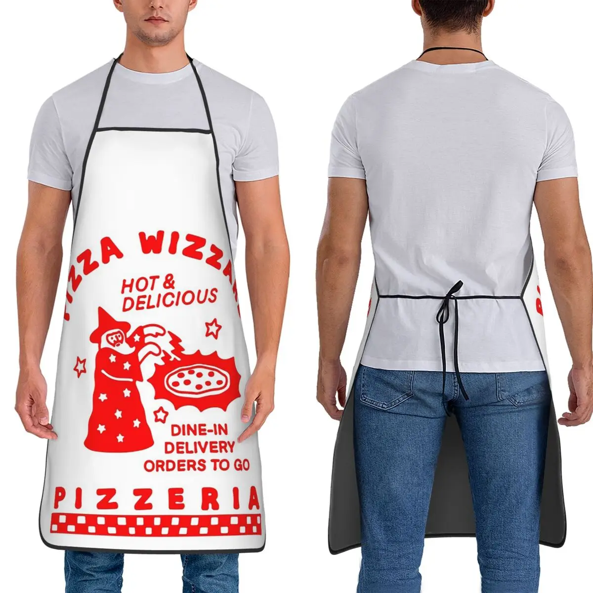 Фартуки для пиццы Wizzard Pizzeria, фартуки для шеф-повара, приготовления пищи, выпечки, водонепроницаемый нагрудник, кухонный сарафан для чистки для женщин и мужчин, живопись 
Фартуки для пиццы Wizzard Pizzeria, фартуки для шеф-повара, приготовления пищи, выпечки, водонепроницаемый нагрудник, кухонный сарафан для чистки для женщин и мужчин, живопись