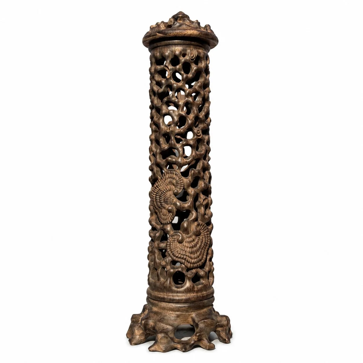 Hand Carved Vietnamese Agarwood Hollow Lingzhi Mushroom Incense Burner for Traditional Zen Living Room Tabletop Decor Gift
Hand Carved Vietnamese Agarwood Hollow Lingzhi Mushroom Incense Burner for Traditional Zen Living Room Tabletop Decor Gift