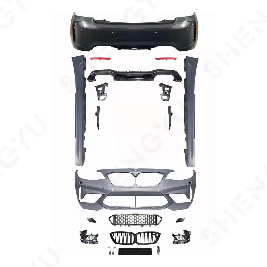 Горячий комплект автомобильных запчастей для 2 серии F22 F23 2014-2018, изменение модели M2CS, содержит передний и задний бампер и решетку
Горячий комплект автомобильных запчастей для 2 серии F22 F23 2014-2018, изменение модели M2CS, содержит передний и задний бампер и решетку