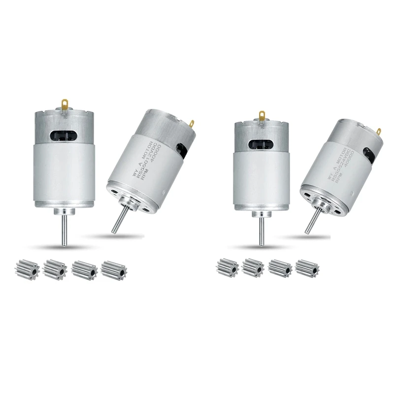 AC62-40000RPM Electric Motor 2Pc,High Speed Motor RS555 Kids Ride On Toys Car Motors Kids Ride On Car Gearbox Accessories
AC62-40000RPM Electric Motor 2Pc,High Speed Motor RS555 Kids Ride On Toys Car Motors Kids Ride On Car Gearbox Accessories