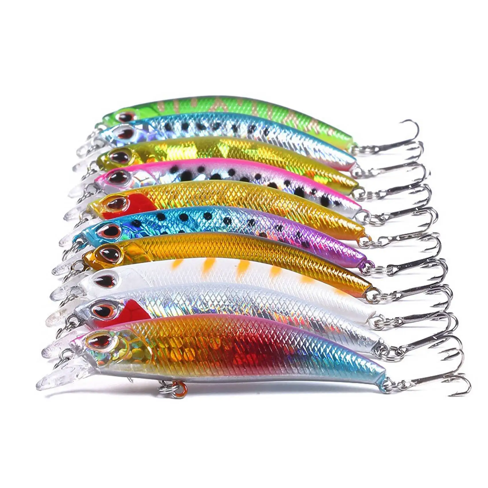 Flash Deal-20PCS Lot Lase Lure Internal Coloring Minnow Floating Fishing Lures Bass Crankbait 6Cm
Flash Deal-20PCS Lot Lase Lure Internal Coloring Minnow Floating Fishing Lures Bass Crankbait 6Cm