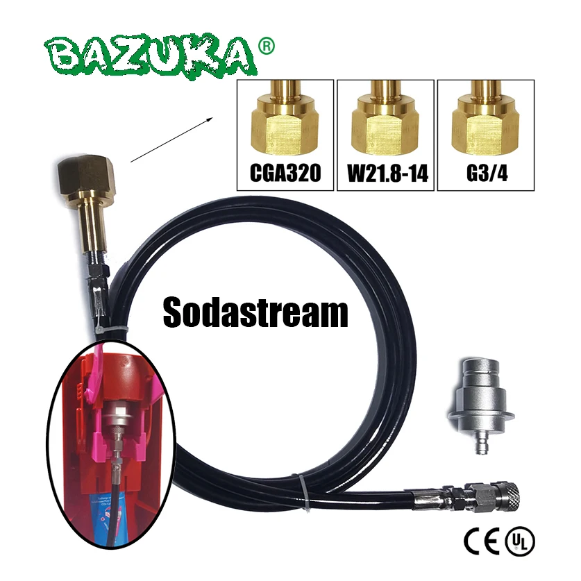 Новый адаптер для быстрого подключения Terra sodawater Duo Art, внешний CO2 емкость для бутылок цилиндр W21.8 CGA320 G3/4
Новый адаптер для быстрого подключения Terra sodawater Duo Art, внешний CO2 емкость для бутылок цилиндр W21.8 CGA320 G3/4