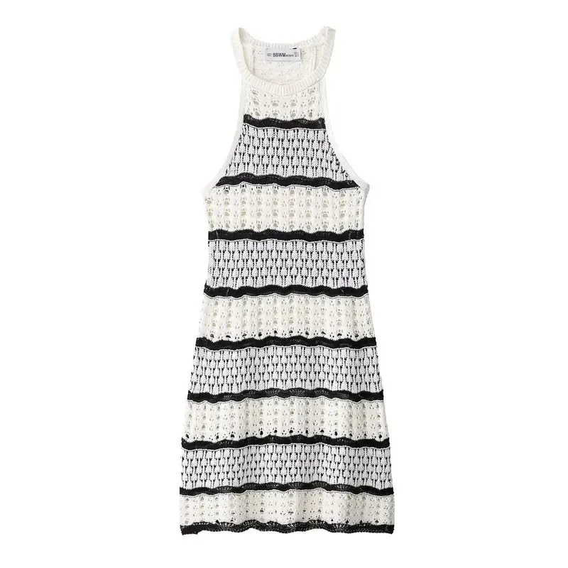 Women's Sexy Elegant Sleeveless Backless Knitted Hollow Summer Dress Slim Fit Short Jumpsuit Holiday Party Beach Dress
Women's Sexy Elegant Sleeveless Backless Knitted Hollow Summer Dress Slim Fit Short Jumpsuit Holiday Party Beach Dress