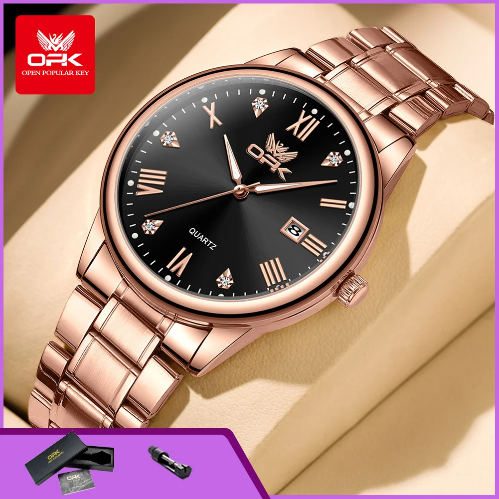OPK 6025 Man Watch Steel Strap Waterproof Luminous Fashion Men's Watches Original Roman Scale Quartz Wrist Watches for Men
OPK 6025 Man Watch Steel Strap Waterproof Luminous Fashion Men's Watches Original Roman Scale Quartz Wrist Watches for Men