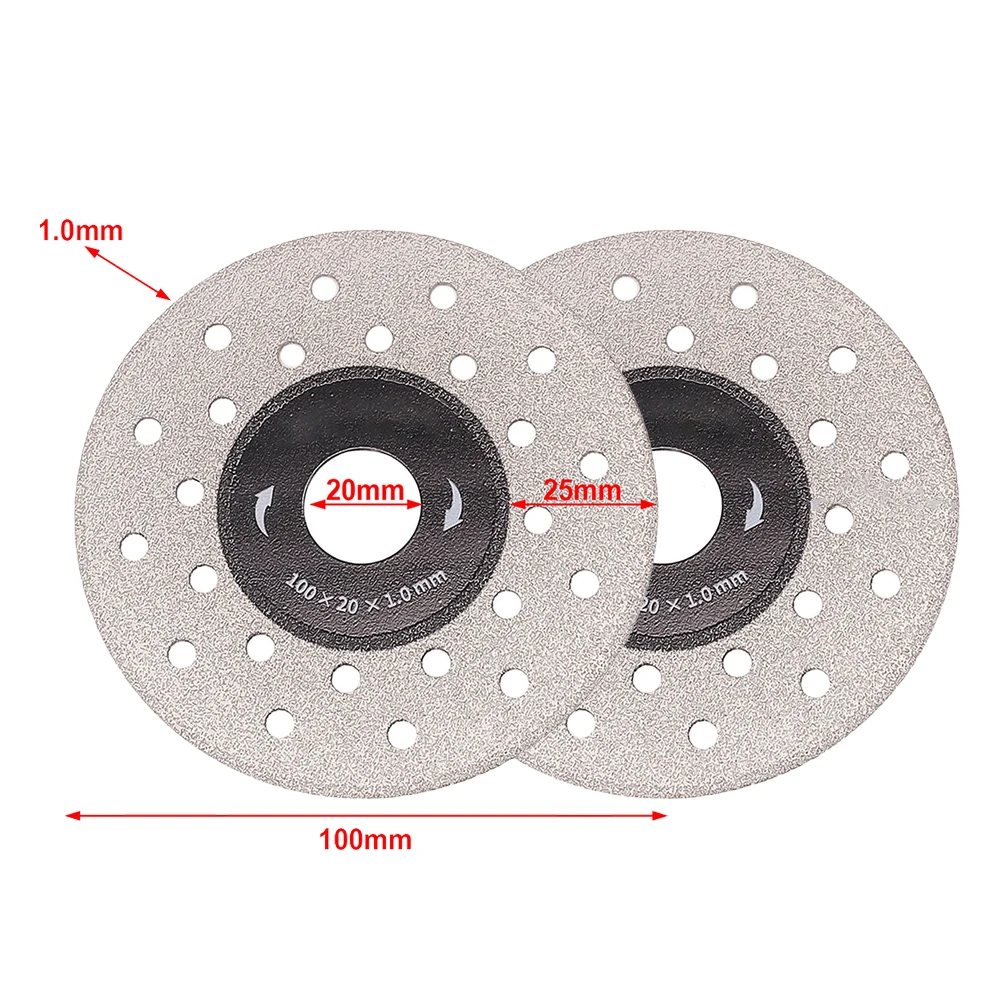 2PCS 4inch Cutting Disc Emery Saw Blade Dual-use Grinding Discs For Rock Slabs Glass Marble Chamfering Cutting Polishing
2PCS 4inch Cutting Disc Emery Saw Blade Dual-use Grinding Discs For Rock Slabs Glass Marble Chamfering Cutting Polishing