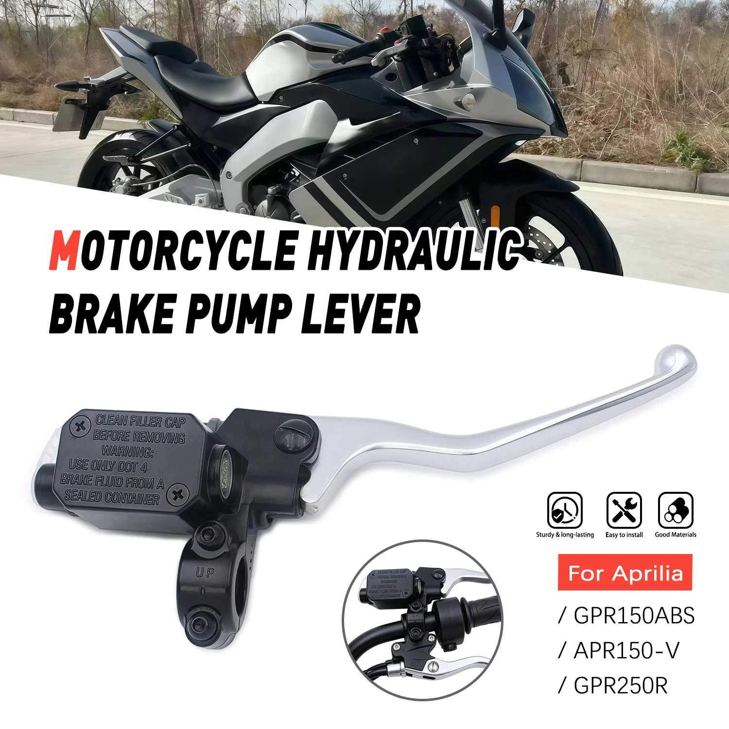 22mm Handlebar Front Brake Master Cylinder Motorcycle Brake Pump Lever For Aprilia GPR150 ABS GPR150ABS APR150V APR150-V GPR250R
22mm Handlebar Front Brake Master Cylinder Motorcycle Brake Pump Lever For Aprilia GPR150 ABS GPR150ABS APR150V APR150-V GPR250R