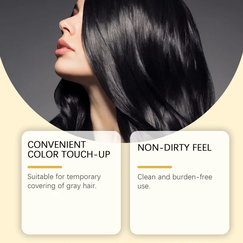 Gentle Natural Black Hair Stick - Aids Hairs Toning & Gray Hair Coverage, No-Wash Design, Supports Easy Hair Touch-Up & Styling
Gentle Natural Black Hair Stick - Aids Hairs Toning & Gray Hair Coverage, No-Wash Design, Supports Easy Hair Touch-Up & Styling