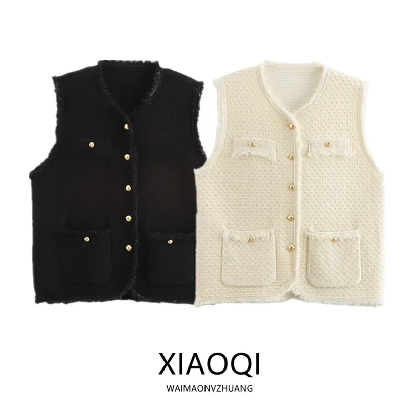 2024 Autumn Winter New Sle Women's Design Sense Small Fraance Tassel Knitted Svel Vest Tank Top Commute Sle
2024 Autumn Winter New Sle Women's Design Sense Small Fraance Tassel Knitted Svel Vest Tank Top Commute Sle