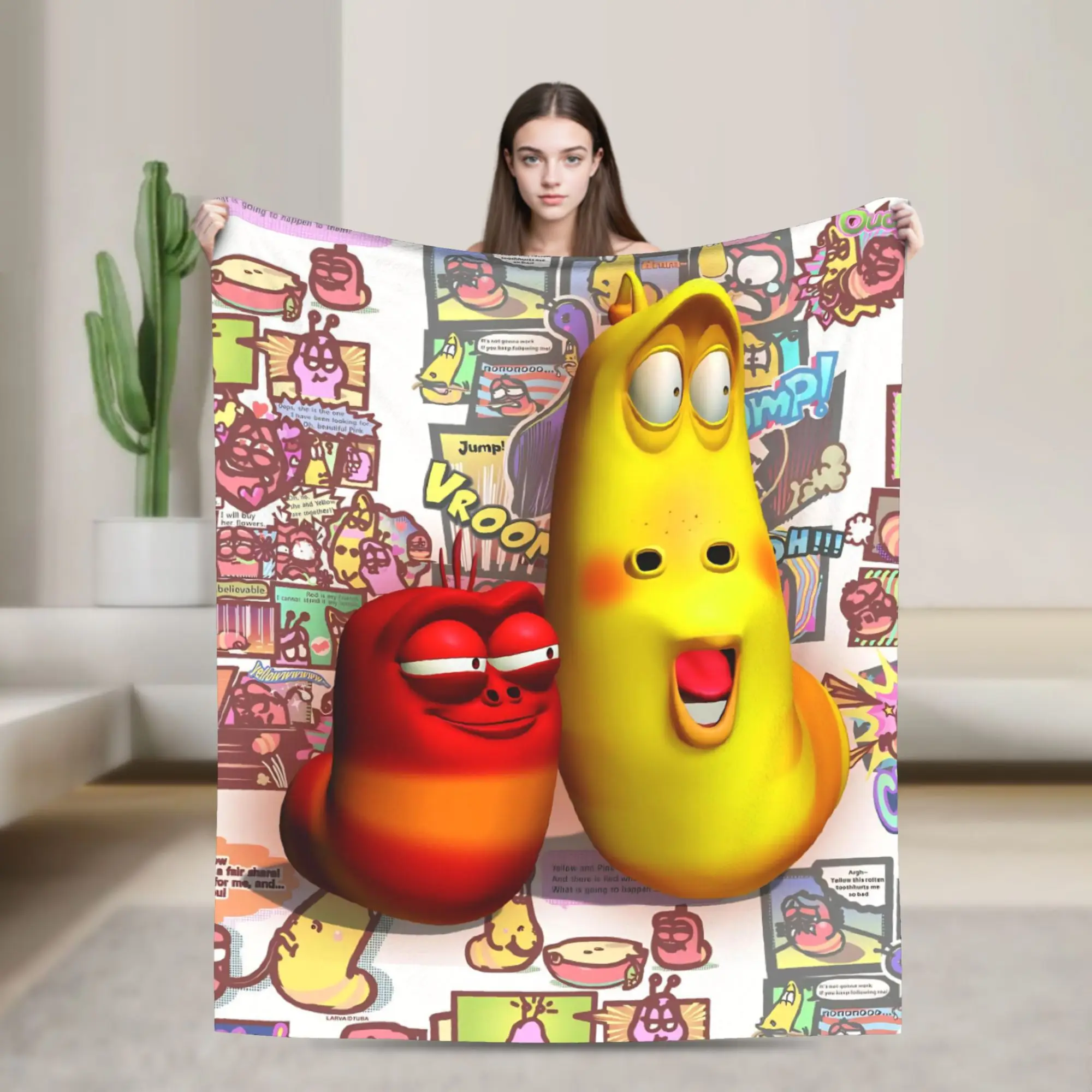 Larva Cartoon Warm Soft Blanket Decorative Plush Bedding Throws Street Trend Bedroom Flannel Bedspread Sofa Bed Cover
Larva Cartoon Warm Soft Blanket Decorative Plush Bedding Throws Street Trend Bedroom Flannel Bedspread Sofa Bed Cover