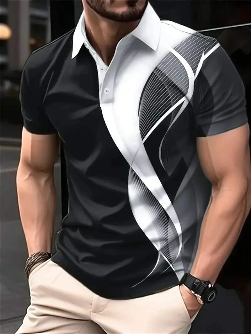 Fashion Geometric Striped Men's Polos T-Shirts Summer Short Sleeve 3D Print Street Simple Male POLO Tee 6XL Big Size Casual Tops
Fashion Geometric Striped Men's Polos T-Shirts Summer Short Sleeve 3D Print Street Simple Male POLO Tee 6XL Big Size Casual Tops