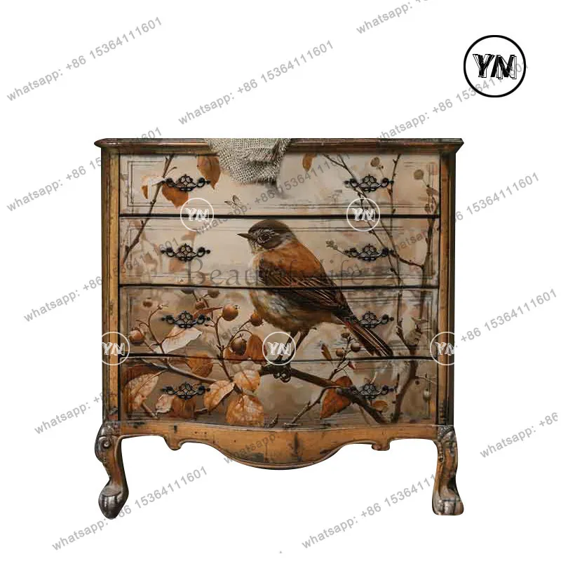 "Medieval Sparrow Painted Locker" French Retro Bedroom Living Room Decoration Cabinet
"Medieval Sparrow Painted Locker" French Retro Bedroom Living Room Decoration Cabinet