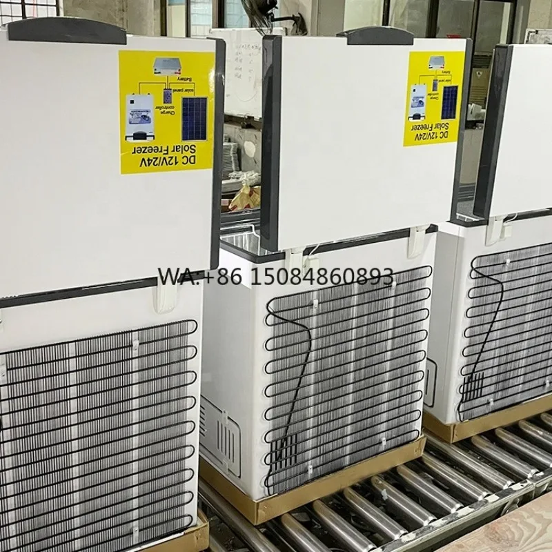 PV Solar DC Top Open Horizontal Chest Freezer 12V 24V Off Grid Large Capacity Stable Low Temperature Cold Storage Cabinet
PV Solar DC Top Open Horizontal Chest Freezer 12V 24V Off Grid Large Capacity Stable Low Temperature Cold Storage Cabinet