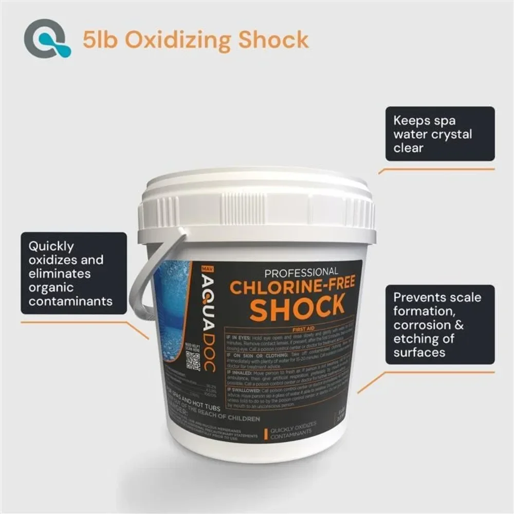 Бесленовый спа-шок для гидромассажной ванны — без хлора и улучшенный шок для помощи бриллиу — подходящий окислитель — 5 фунтов 
Бесленовый спа-шок для гидромассажной ванны — без хлора и улучшенный шок для помощи бриллиу — подходящий окислитель — 5 фунтов