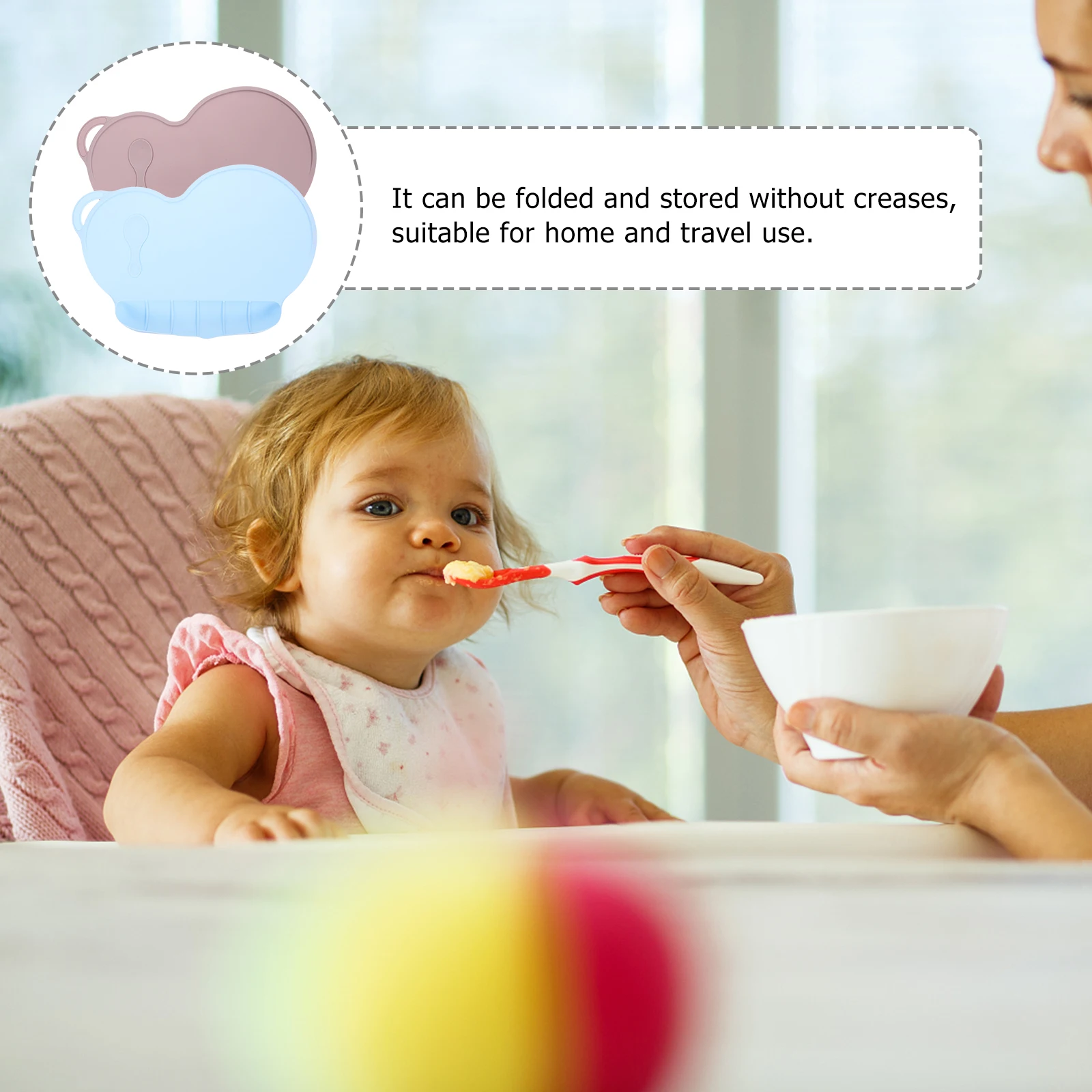 2pcs Silicone Placemat Kids Dinning Mat Heat Insulated Non Slip Baby Meal Tray Foldable Travel Home Use R om Color
2pcs Silicone Placemat Kids Dinning Mat Heat Insulated Non Slip Baby Meal Tray Foldable Travel Home Use R om Color