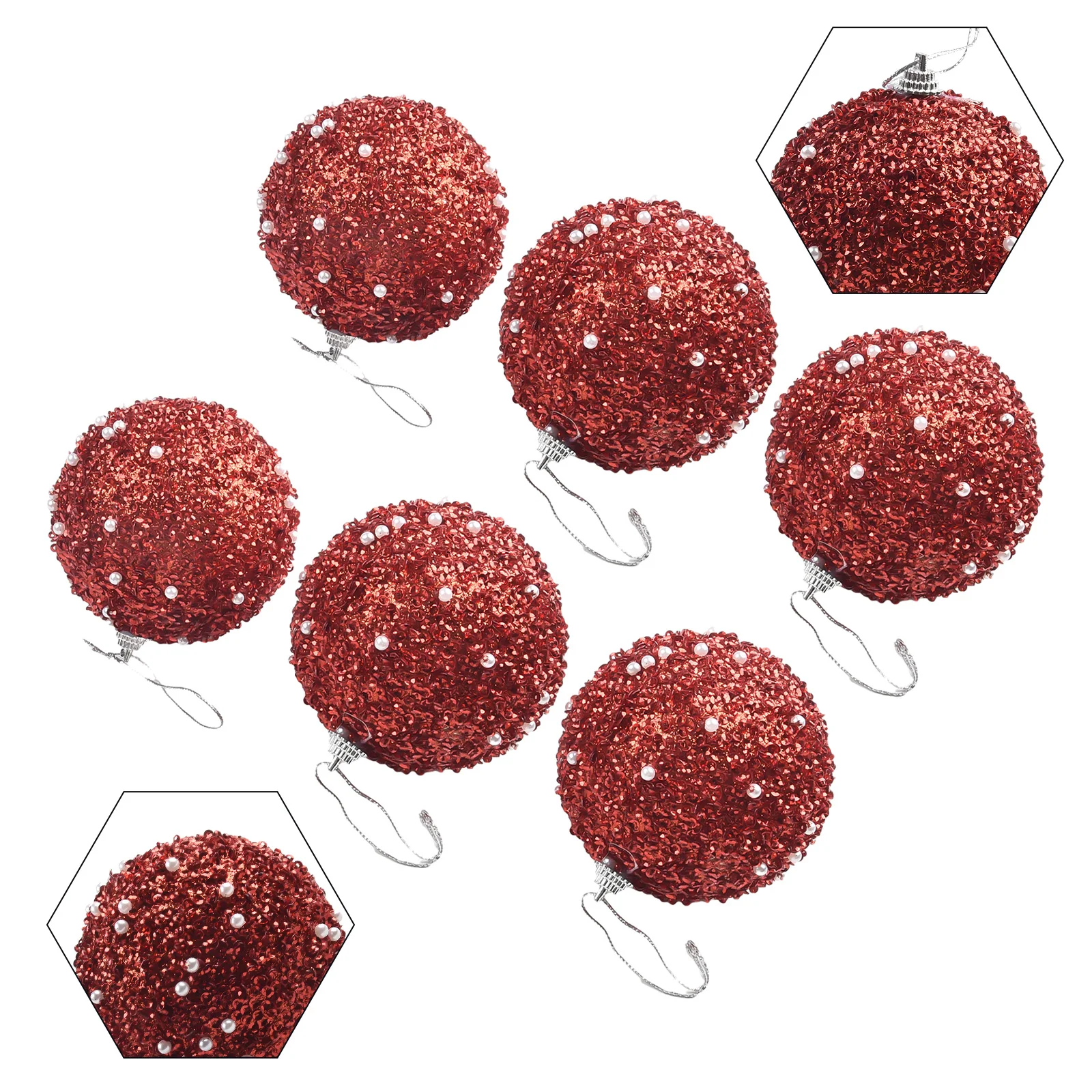 6Pcs 8cm Glitter Christmas Ball Ornaments Christmas Tree Decorations Hanging Ball For Wedding Party New Year Home Decor Navidad
6Pcs 8cm Glitter Christmas Ball Ornaments Christmas Tree Decorations Hanging Ball For Wedding Party New Year Home Decor Navidad