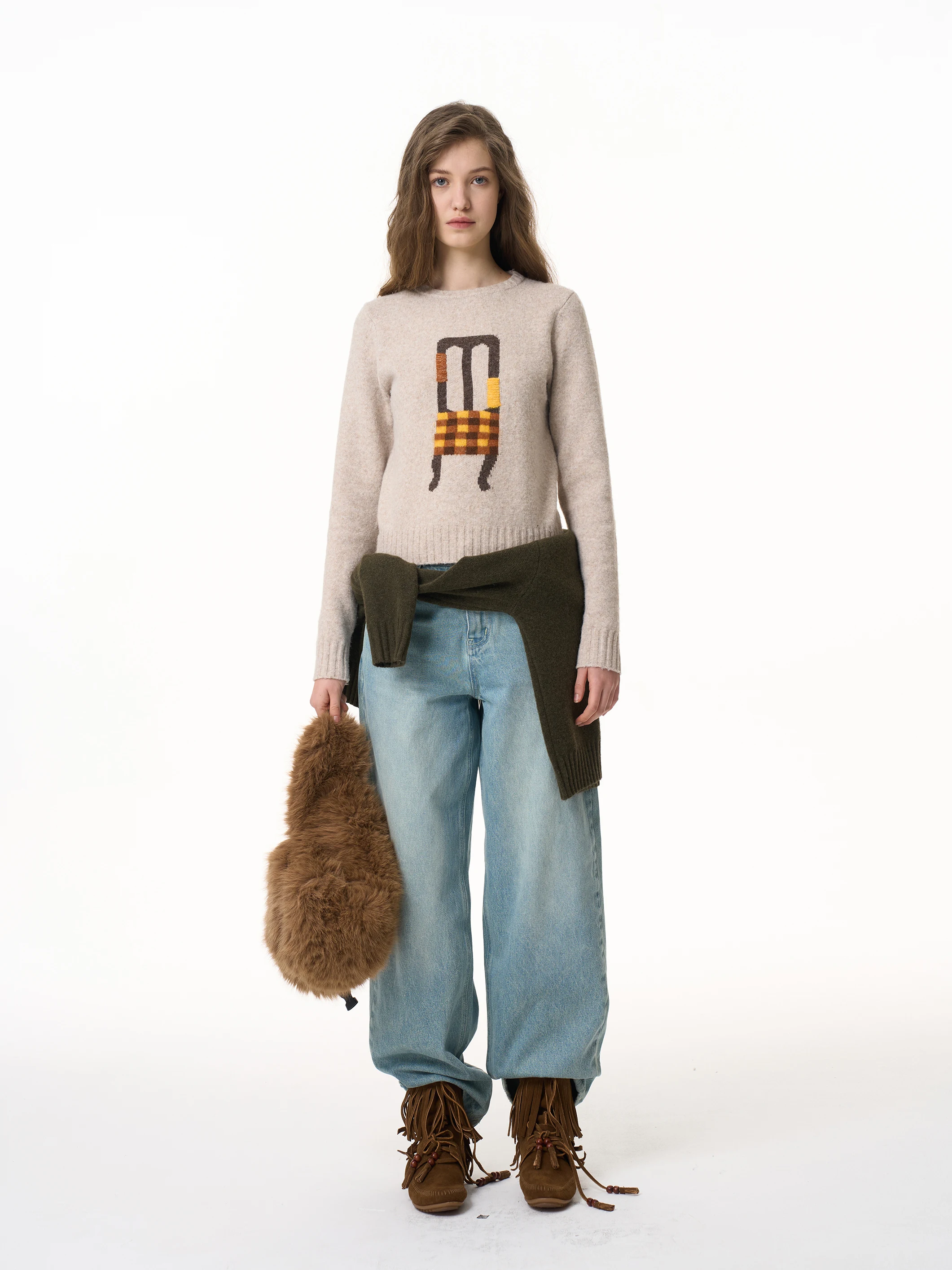 SeeKSimple женский полушерстяной свитер Ne с рисунком трикотажа осень-зима прямого кроя для поездок на работу Sle Long Sve
SeeKSimple женский полушерстяной свитер Ne с рисунком трикотажа осень-зима прямого кроя для поездок на работу Sle Long Sve