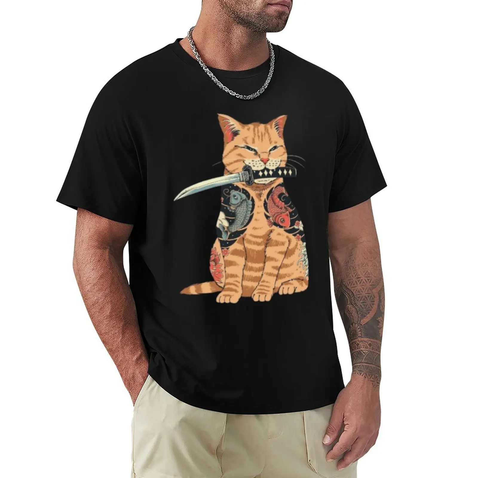 Tattooed Cat T-Shirt summer shirt street wear fashion shirts Blouse t shirt men 100℅ cotton
Tattooed Cat T-Shirt summer shirt street wear fashion shirts Blouse t shirt men 100℅ cotton