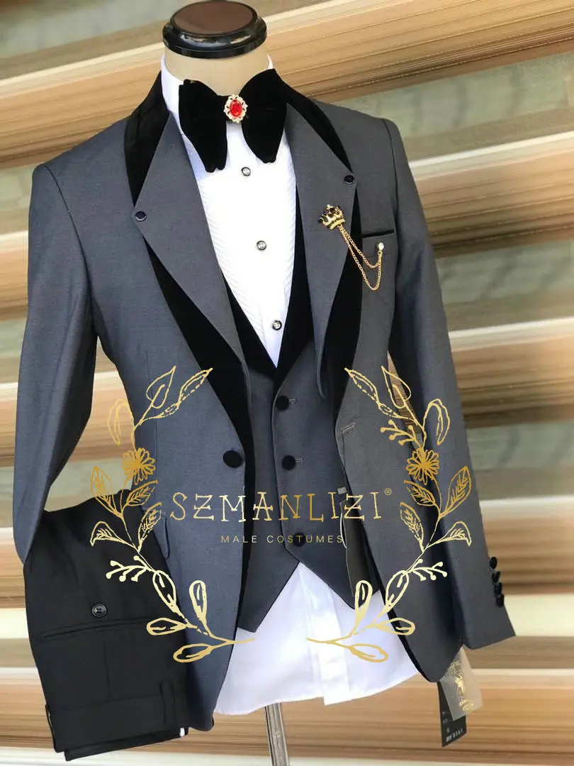 Groom Male Wedding Dance Dress Slim Fit Tuxedo Men Formal Business Suit 3 Pieces set jacket coat Trousers pants Vest waistcoat
Groom Male Wedding Dance Dress Slim Fit Tuxedo Men Formal Business Suit 3 Pieces set jacket coat Trousers pants Vest waistcoat