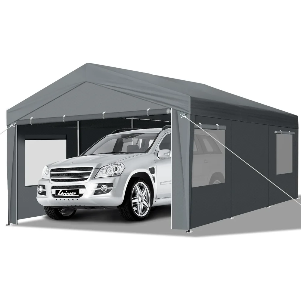 10x20 Carport Canopy, Car Canopy Portable Garage with Roll-up Windows & Removable Sidewalls, Outdoor Storage Shed Heavy
10x20 Carport Canopy, Car Canopy Portable Garage with Roll-up Windows & Removable Sidewalls, Outdoor Storage Shed Heavy